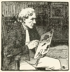 Illustration pour The Deserted Village par Oliver Goldsmith - William Lee Hankey