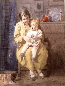 Mère et enfant - William Lee Hankey