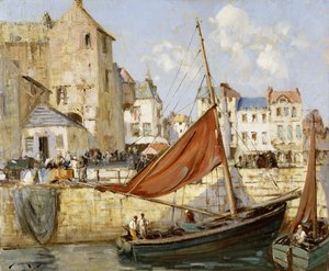 Le port, Honfleur - William Lee Hankey