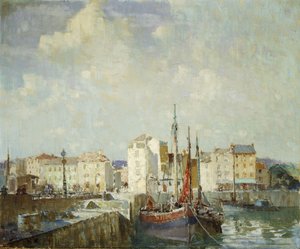 Le Port Intérieur, Dieppe - William Lee Hankey