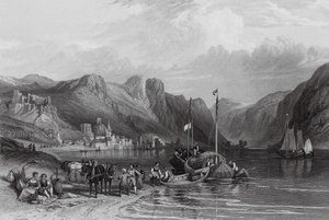 Bacharach, sur le Rhin (gravure) - William Leighton (after) Leitch