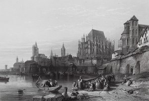 La ville de Cologne, sur le Rhin - William Leighton (after) Leitch