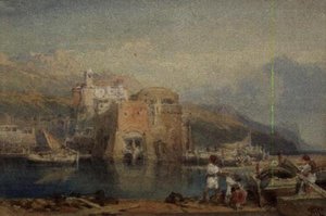 Scène de port sicilien - William Leighton Leitch