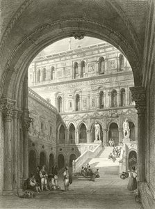 Les escaliers géants, Palais des Doges, Venise - William Leighton Leitch