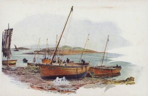 Skiffs de Harengs de Loch Fyne à Tarbet - William Lionel Wyllie