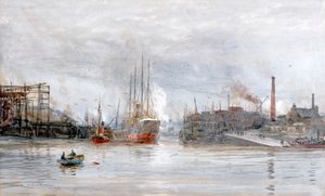 Embouchure du Kelvin - William Lionel Wyllie