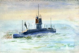 Sous-marin D7, début du 20e siècle - William Lionel Wyllie