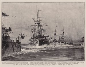 La revue navale au large de Kingstown en l