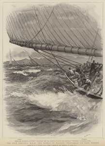 La régate de Nice, le Britannia de SAR le Prince de Galles et vainqueur facile - William Lionel Wyllie