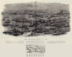 La marine de la reine en 1887 - William Lionel Wyllie
