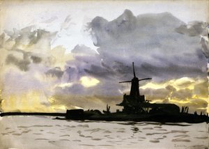 Le moulin à vent de Zaandam, au nord d
