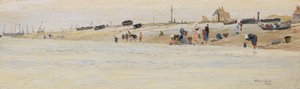 Blanchisseuses sur une plage - William Lionel Wyllie