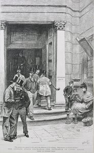 Entrée de la Bourse à Capel Court, 1891