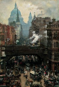 Saint-Paul et Ludgate Hill, c.1887