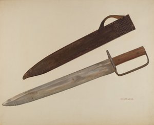 Couteau de tranchée et gaine, vers 1941 - William Ludwig