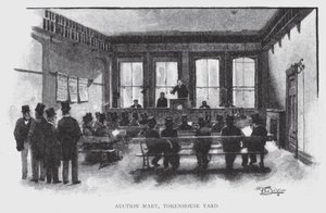 Salle des ventes, cour de Tokenhouse - William Luker