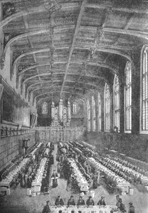 Hôpital de Christ, Grande Salle - Garçons au dîner, 1891 - William Luker
