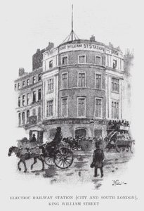 Gare de Chemin de Fer Électrique, City et South London, King William Street - William Luker