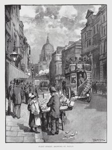 Fleet Street, montrant St Paul
