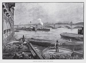 London Bridge pour la rivière - William Luker