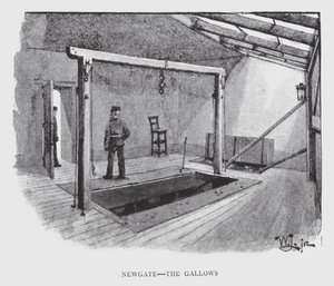 Newgate, la potence - William Luker