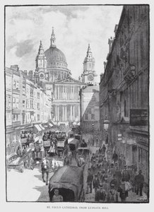 Cathédrale Saint-Paul depuis Ludgate Hill - William Luker