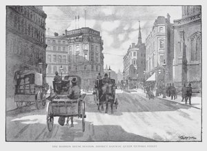 La station Mansion House, District Railway, Queen Victoria Street