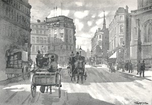 La Station Mansion House, District Railway Queen Victoria Street, 1891 - William Luker