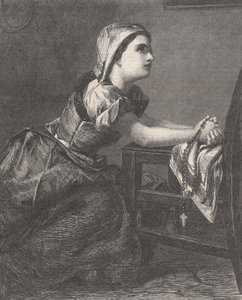 La Prière, de Illustrated London News - William Luson Thomas