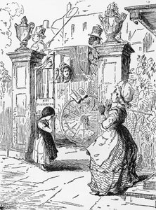 Adieux de Rebecca, Chapitre I, illustration pour Vanity Fair - William Makepeace Thackeray