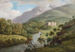 Vue de Kielder Castle, North Tyne, Northumberland, vers 1770 - William Marlow