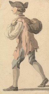 Homme portant un paquet sur son dos - William Marlow