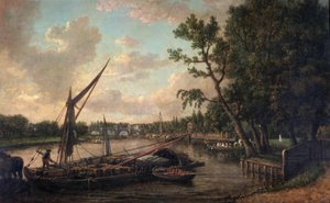 Richmond depuis la rive du Surrey, vers 1800 - William Marlow