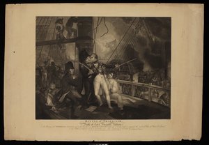 Bataille de Trafalgar et mort de Lord Viscount Nelson - William Marshall (after) Craig