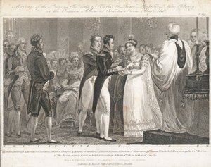 Mariage de la princesse Charlotte - William Marshall (after) Craig