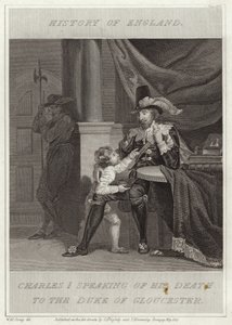 Charles Ier parlant de sa mort au Duc de Gloucester - William Marshall Craig