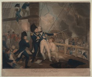 La bataille de Trafalgar et la mort de Nelson, 1806 - William Marshall Craig