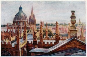 Oxford depuis une fenêtre supérieure