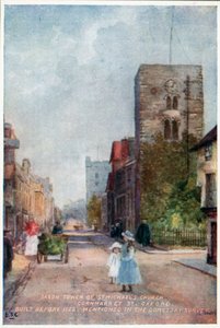 Tour saxonne, église Saint-Michel, rue Cornmarket - William Matthison