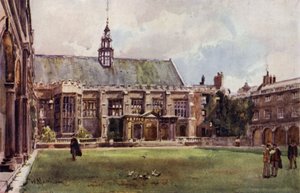 La Salle de Trinity College depuis la Cour de Nevile - William Matthison