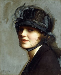 Portrait de Charlotte Morgan McFadden - William McGregor Paxton