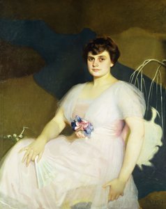 Portrait de Charlotte Parker Milne - William McGregor Paxton