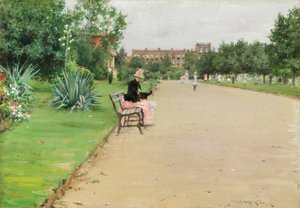 Un parc de la ville - William Merritt Chase