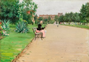 Un parc urbain - William Merritt Chase