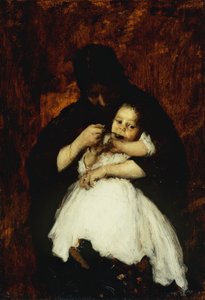 Nourrir le bébé, 1886 - William Merritt Chase