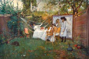 Petit déjeuner en plein air - William Merritt Chase