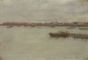 Jour gris sur la baie, vers 1886 - William Merritt Chase