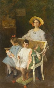 Portrait de groupe (Dorothy, Helen et Bob), vers 1904 - William Merritt Chase
