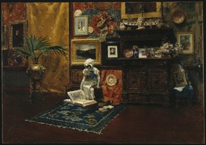 Intérieur de studio, vers 1882
