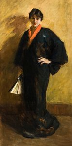 Le kimono bleu - William Merritt Chase